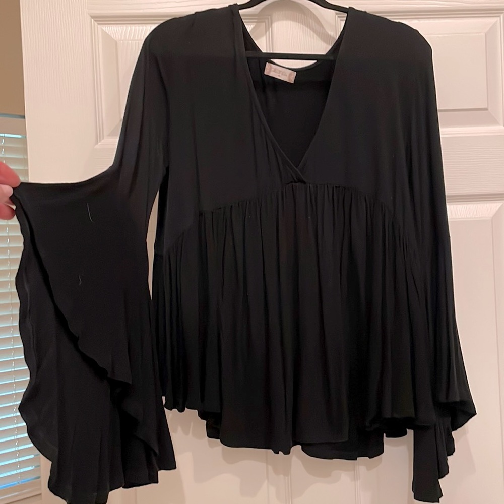 Very Soft, Boho Style Black top